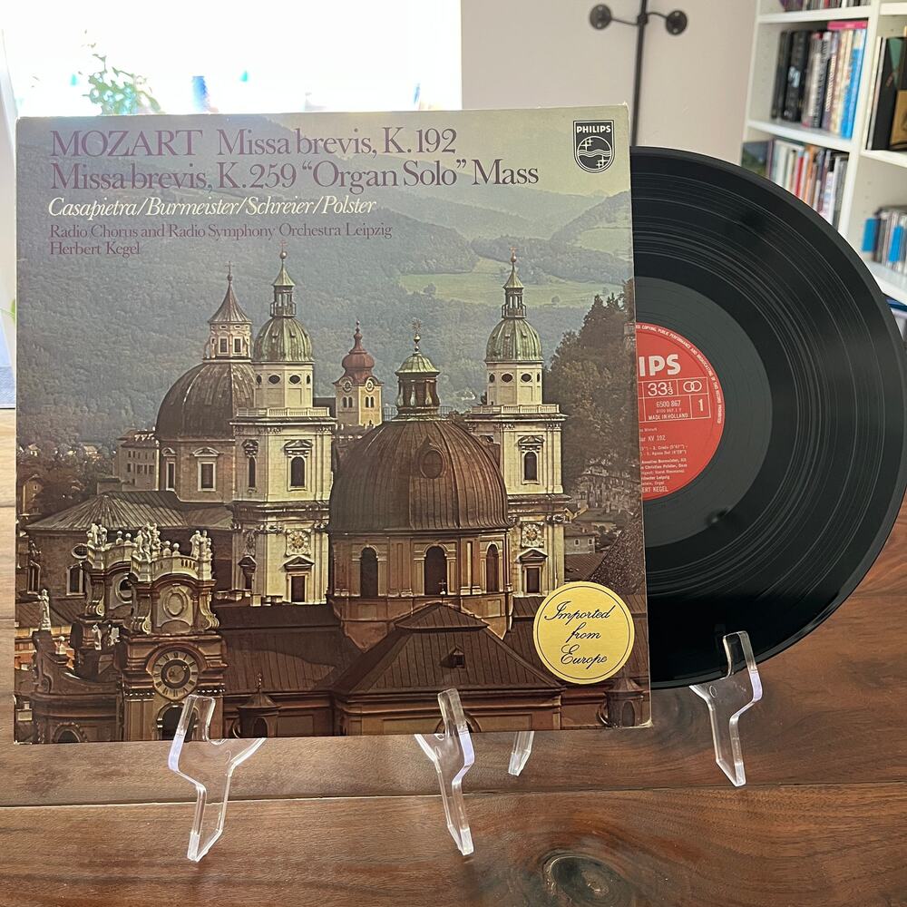 Mozart Missa Brevis K.192/259 Organ Solo Mass Vinyl LP 1974 Philips 6500 867